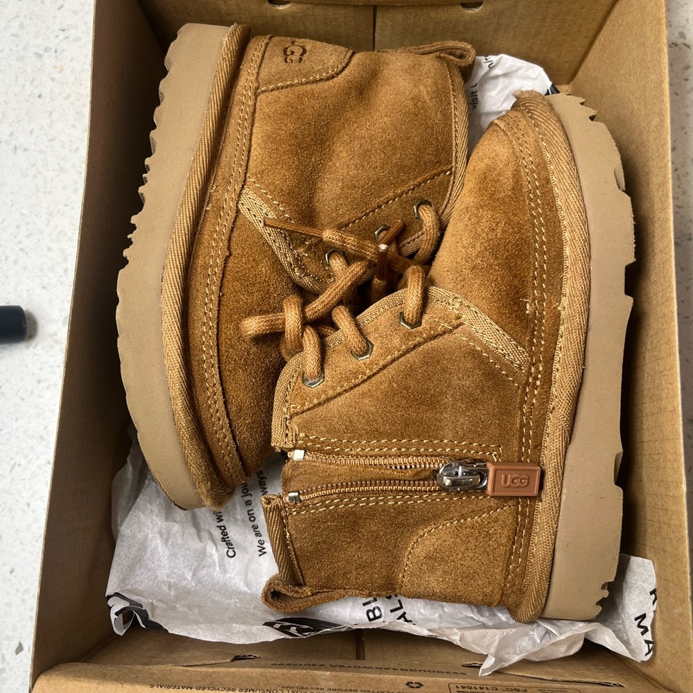 UGG Chestnut Suede Ankle Boots